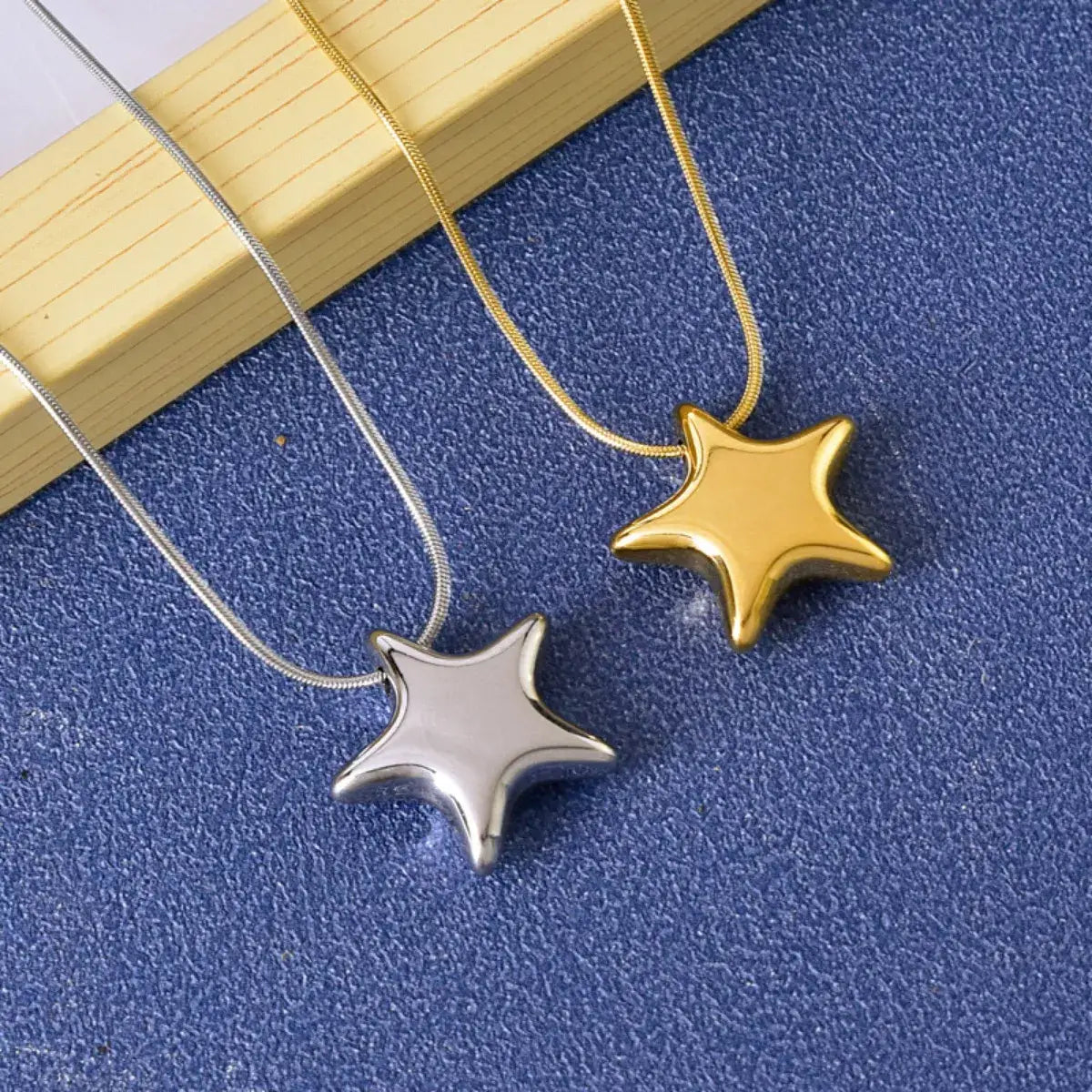 Titanium Steel Star Pendant Necklace - Trendsi - Flyclothing LLC