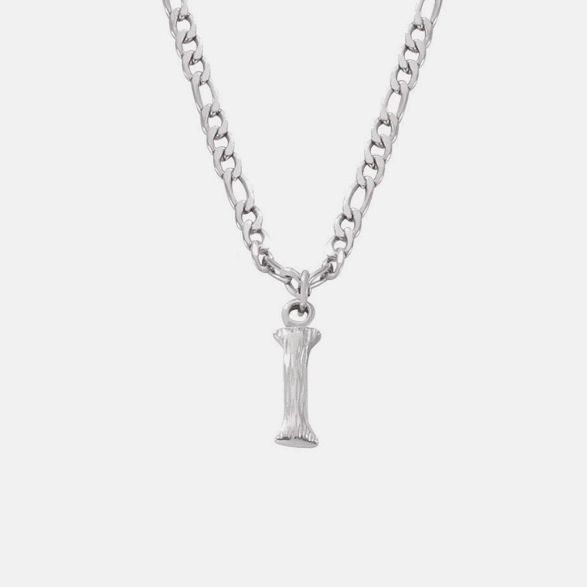 Titanium Steel Letter Pendant Necklace - Trendsi - Flyclothing LLC