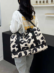 Oxford Cloth Leopard Travel Bag - Trendsi