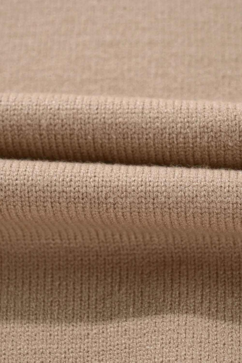 Contrast Round Neck Long Sleeve Sweater - Trendsi - Flyclothing LLC