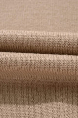 Contrast Round Neck Long Sleeve Sweater - Trendsi - Flyclothing LLC