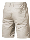 Men's Elastic Waist Shorts with Pockets - Trendsi