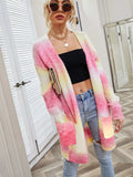 Angel Wings Full Size Pocketed Open Front Gradient Cardigan - Trendsi - Flyclothing LLC