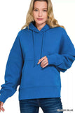 Zenana Oversized Fleece Kangaroo Pocket Hoodie - Trendsi - Flyclothing LLC