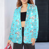 Baha Ranch Turquoise YEEHAW Rhinestone Cowgirl Blazer