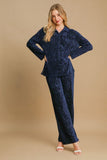 Umgee Side Slit Texture Button Up Shirt - Trendsi