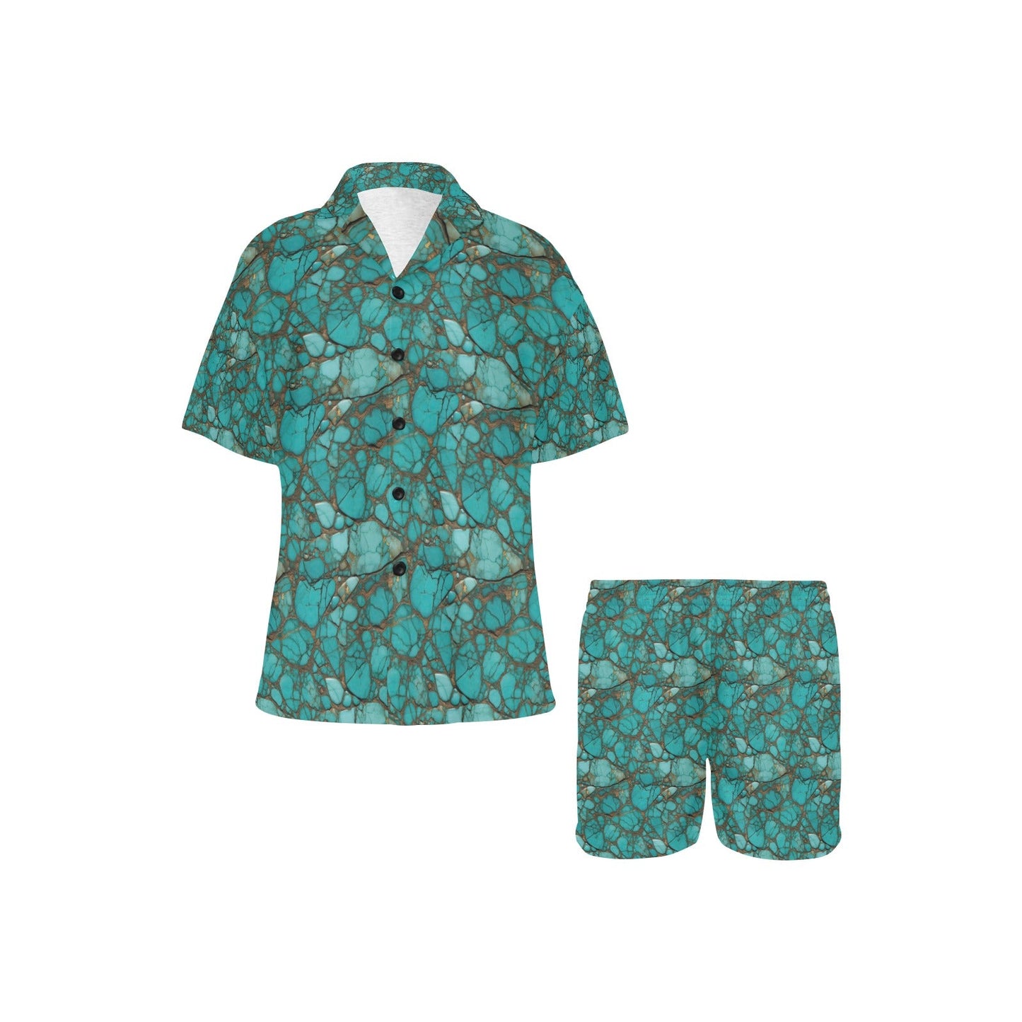 Baha Ranch All Turquoise Women's Pajama Set