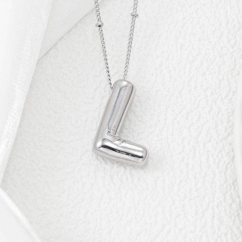 Copper Bubble Letter Pendant Necklace - Trendsi - Flyclothing LLC