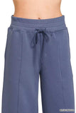 Zenana Scuba Collared Pullover and Pants Set - Trendsi - Flyclothing LLC