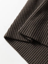 Ribbed Knit High Neck Sleeveless Waist Slim Fit Sweater Vest - Trendsi - Flyclothing LLC