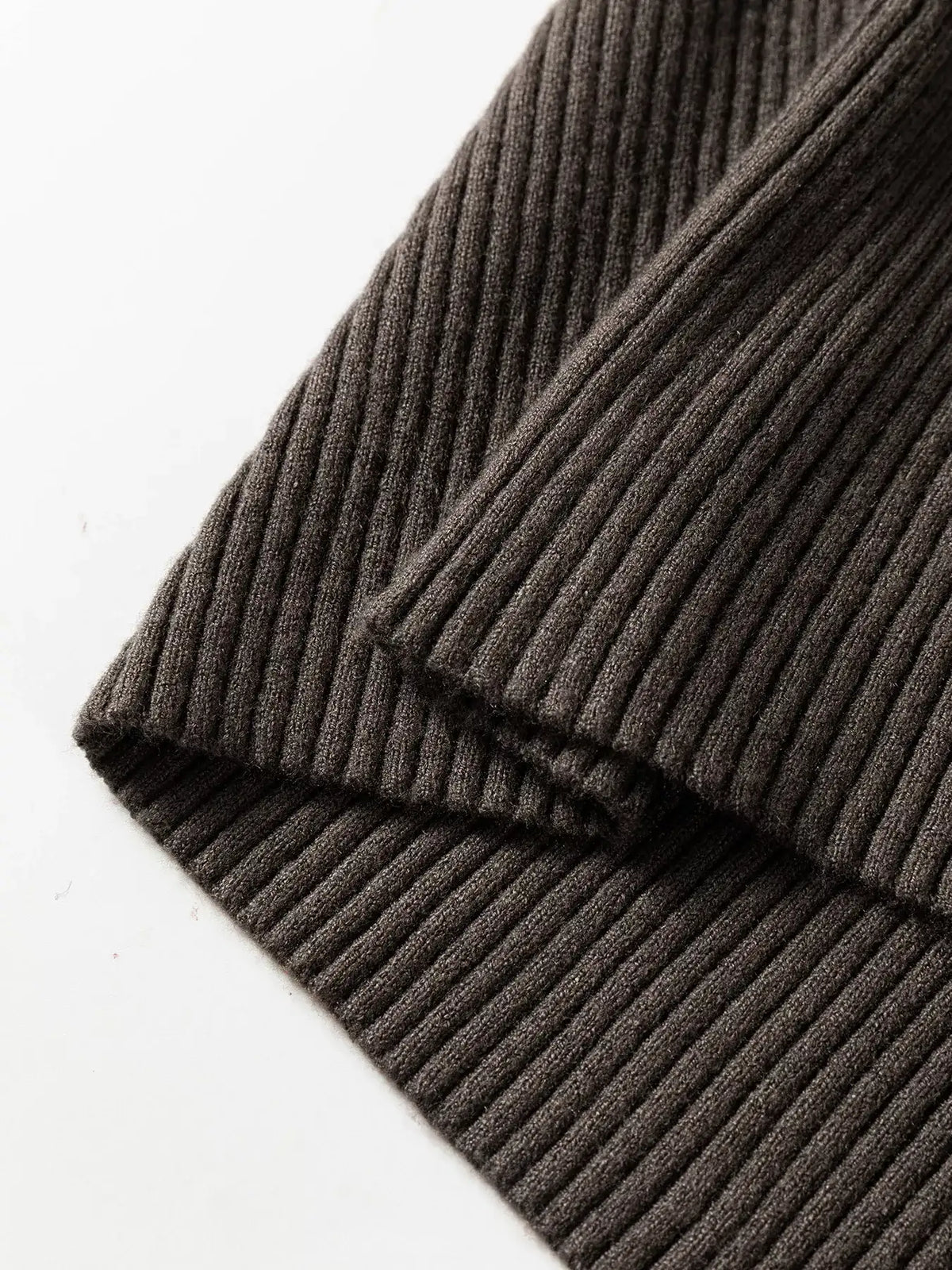 Ribbed Knit High Neck Sleeveless Waist Slim Fit Sweater Vest - Trendsi - Flyclothing LLC