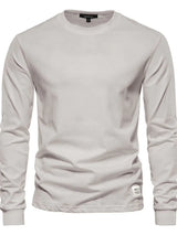Men's Full Size Round Neck Long Sleeve T-Shirt Plus Size - Trendsi - Flyclothing LLC