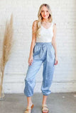 And The Why Satin Leopard Print Joggers - Trendsi - Flyclothing LLC