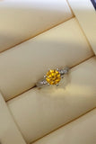 2 Carat Moissanite 925 Sterling Silver Ring - Trendsi