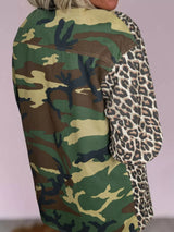 Camouflage Leopard Print Mixed Pattern Oversized Jacket - Trendsi - Flyclothing LLC