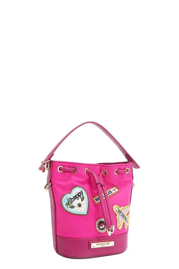 Nicole Lee USA Color Patch Bucket Bag - Trendsi - Flyclothing LLC