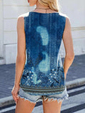 Printed Scoop Neck Wide Strap Tank - Trendsi - Flyclothing LLC