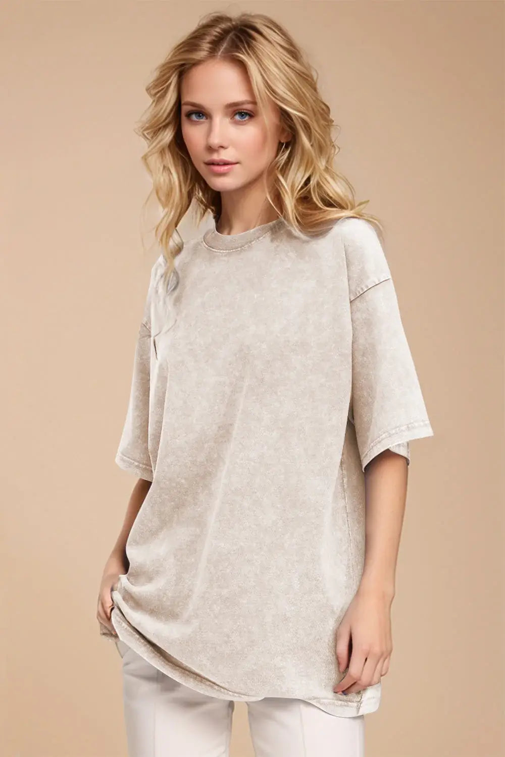 Basic Bae Round Neck Half Sleeve T-Shirt - ShopBasicbae - Flyclothing LLC