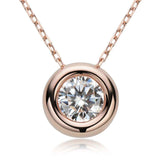 1 Carat Moissanite 925 Sterling Silver Necklace - Trendsi - Flyclothing LLC