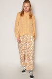 POL Mock Neck Cable Knit Sweater - Trendsi