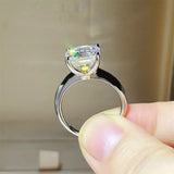 5 Carat Moissanite 925 Sterling Silver Ring - Trendsi - Flyclothing LLC