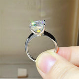 5 Carat Moissanite 925 Sterling Silver Ring - Trendsi - Flyclothing LLC