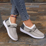 Faux Fur Lined Slip-Ons - Trendsi - Flyclothing LLC