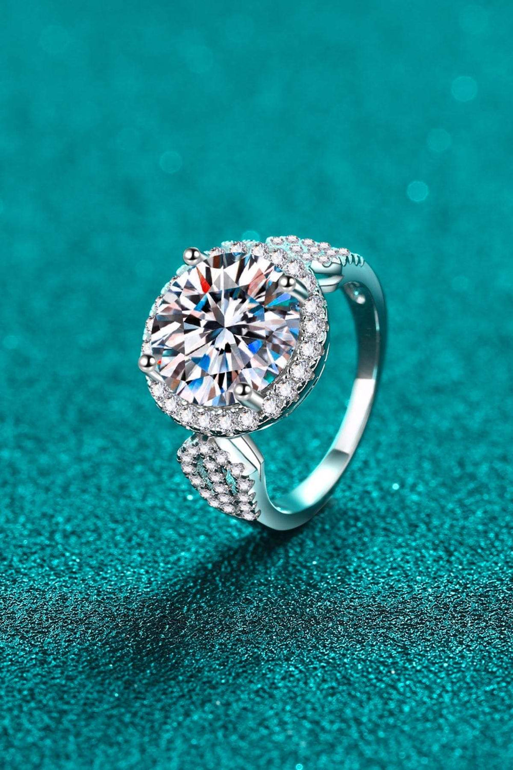 5 Carat Moissanite 925 Sterling Silver Ring - Trendsi - Flyclothing LLC