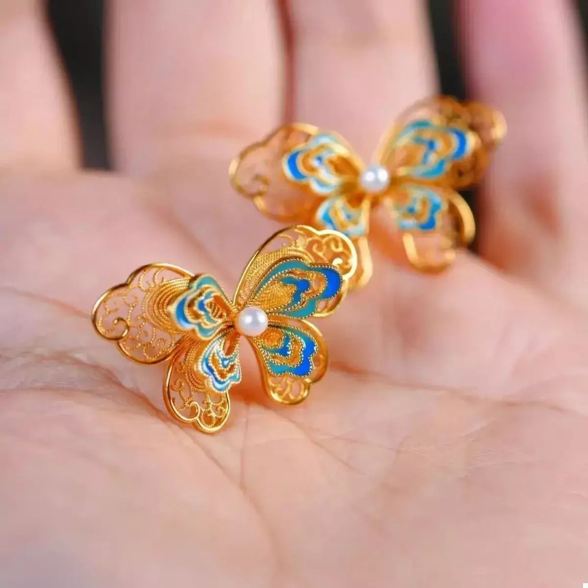 Butterfly Stud Earrings - Trendsi - Flyclothing LLC
