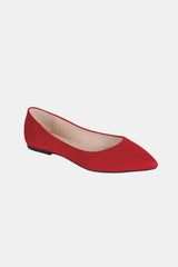 Forever Link Pointy Toe Slip On Flat Loafers - Trendsi