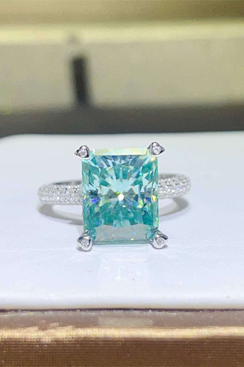 5 Carat Moissanite 925 Sterling Silver Ring - Trendsi - Flyclothing LLC