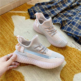 Mesh Lace-Up Platform Athletic Shoes - Trendsi - Flyclothing LLC