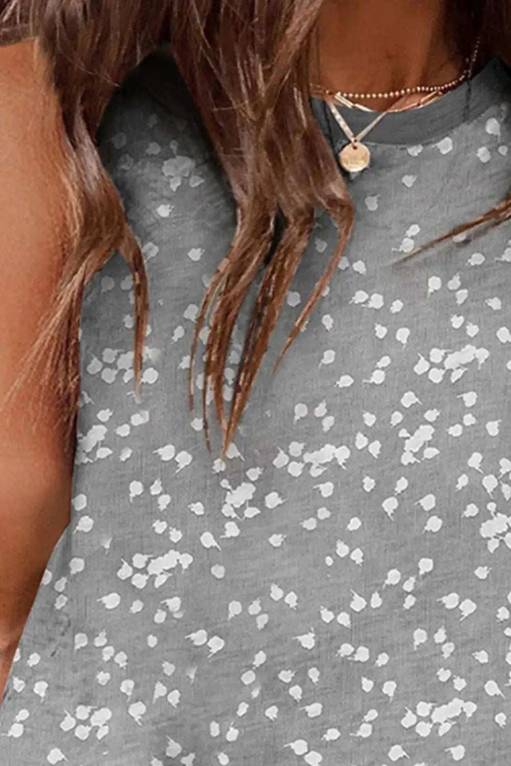 Printed Round Neck Tank - Trendsi - Flyclothing LLC