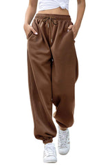 Elastic Waist Joggers with Pockets - Trendsi - Flyclothing LLC
