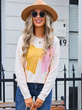 Angel Wings Bow Round Neck Dropped Shoulder Sweater - Trendsi - Flyclothing LLC