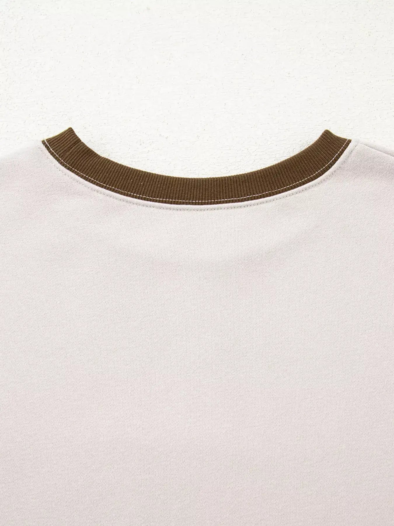 Contrast Striped Long Sleeve Sweatshirt - Trendsi - Flyclothing LLC