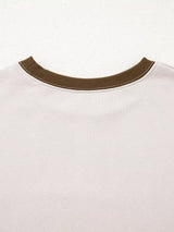 Contrast Striped Long Sleeve Sweatshirt - Trendsi - Flyclothing LLC
