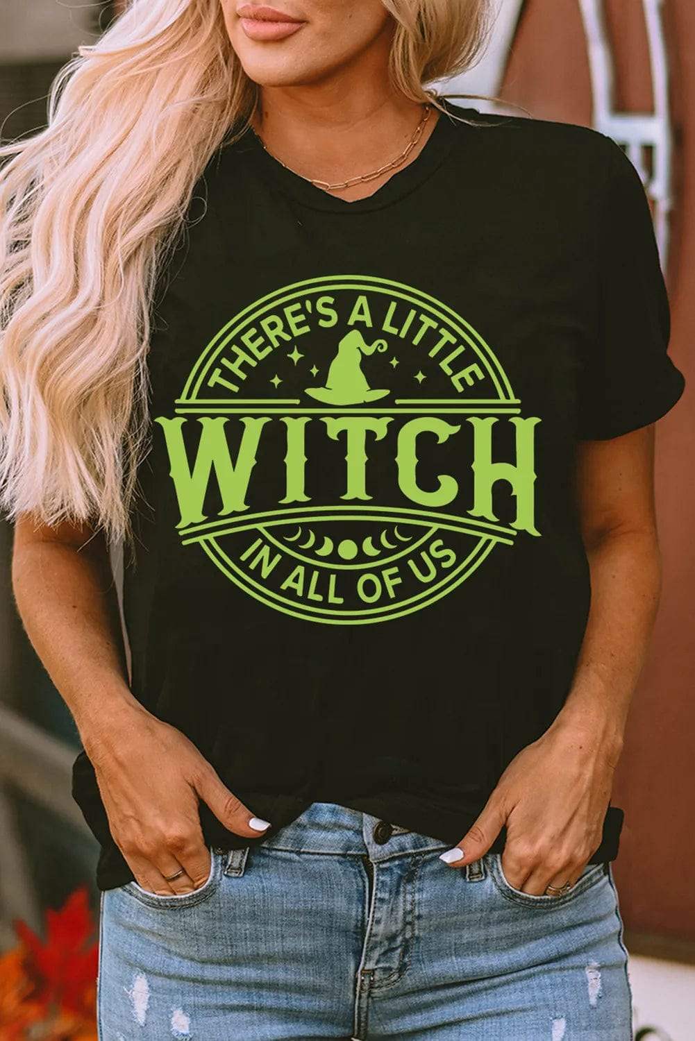 Graphic Round Neck Short Sleeve T-Shirt - Trendsi - Flyclothing LLC