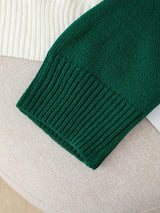 Color Block Button Detail Sweater - Trendsi - Flyclothing LLC