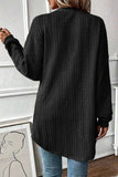 Textured Pocketed Open Front Long Sleeve Cover Up - Trendsi - Flyclothing LLC