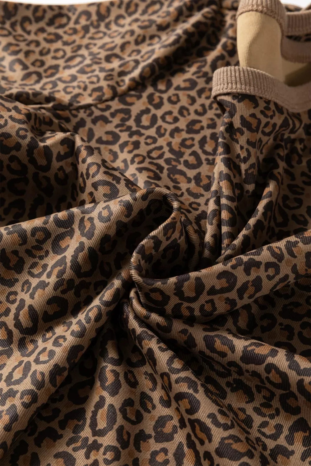 Fierce Leopard Crew Neck T Shirt - Trendsi - Flyclothing LLC