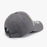 Distressed Letter Cotton Baseball Cap - Trendsi