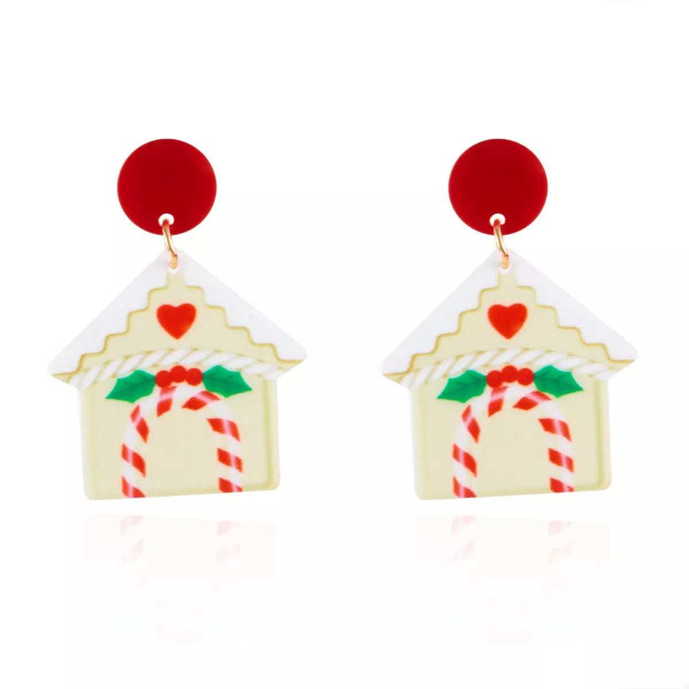 Christmas Acrylic Dangle Earrings - Trendsi - Flyclothing LLC