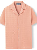 Men's Plus Size Button Down Short Sleeve Shirt - Trendsi