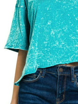 Zenana Acid Crinkle-Washed Oversized T-Shirt - Trendsi - Flyclothing LLC