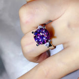5 Carat Moissanite 925 Sterling Silver Ring - Trendsi - Flyclothing LLC