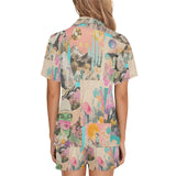 Baha Ranch Retro Pop Western Collage Pajama Set