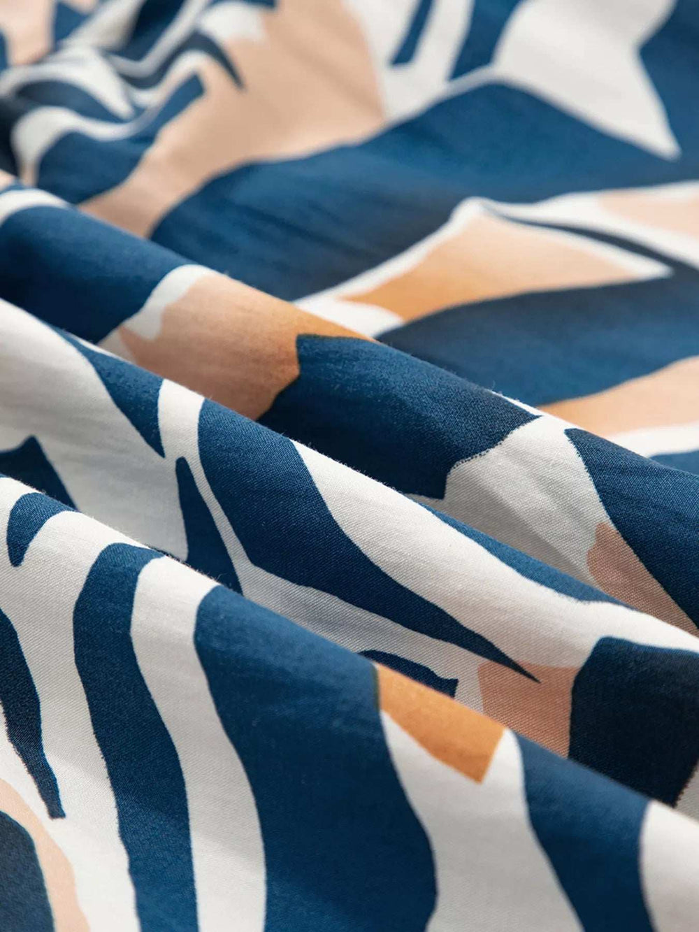 Zebra Print Tied Front Puff Sleeve Top - Trendsi - Flyclothing LLC