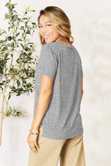 Basic Bae Bamboo Full Size Round Neck Short Sleeve T-Shirt Plus Size - Trendsi - Flyclothing LLC