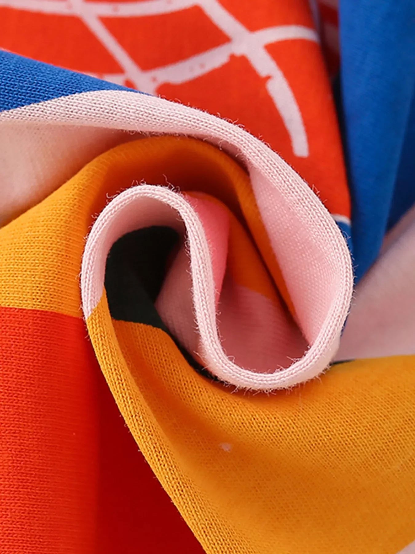 Children's Geometric Print Short Sleeve T-Shirt - Trendsi - Flyclothing LLC